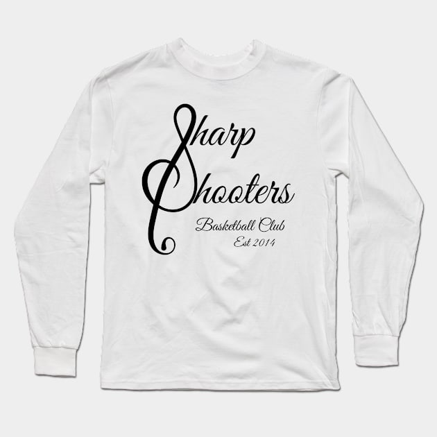 Sharp Shooters Black Logo Long Sleeve T-Shirt by Single_Simulcast